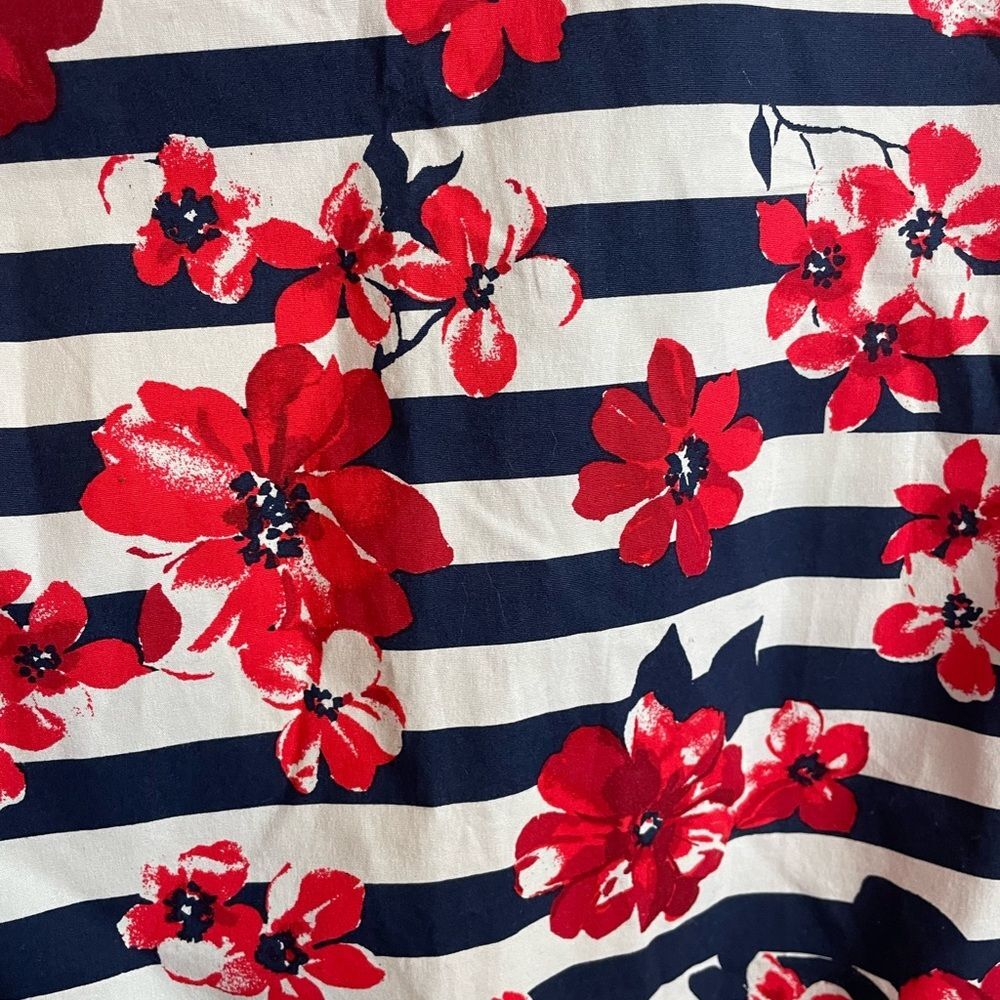 Tabitha Webb Floral Striped Sleeveless Sheath Dress sz 10 - Picture 6 of 8